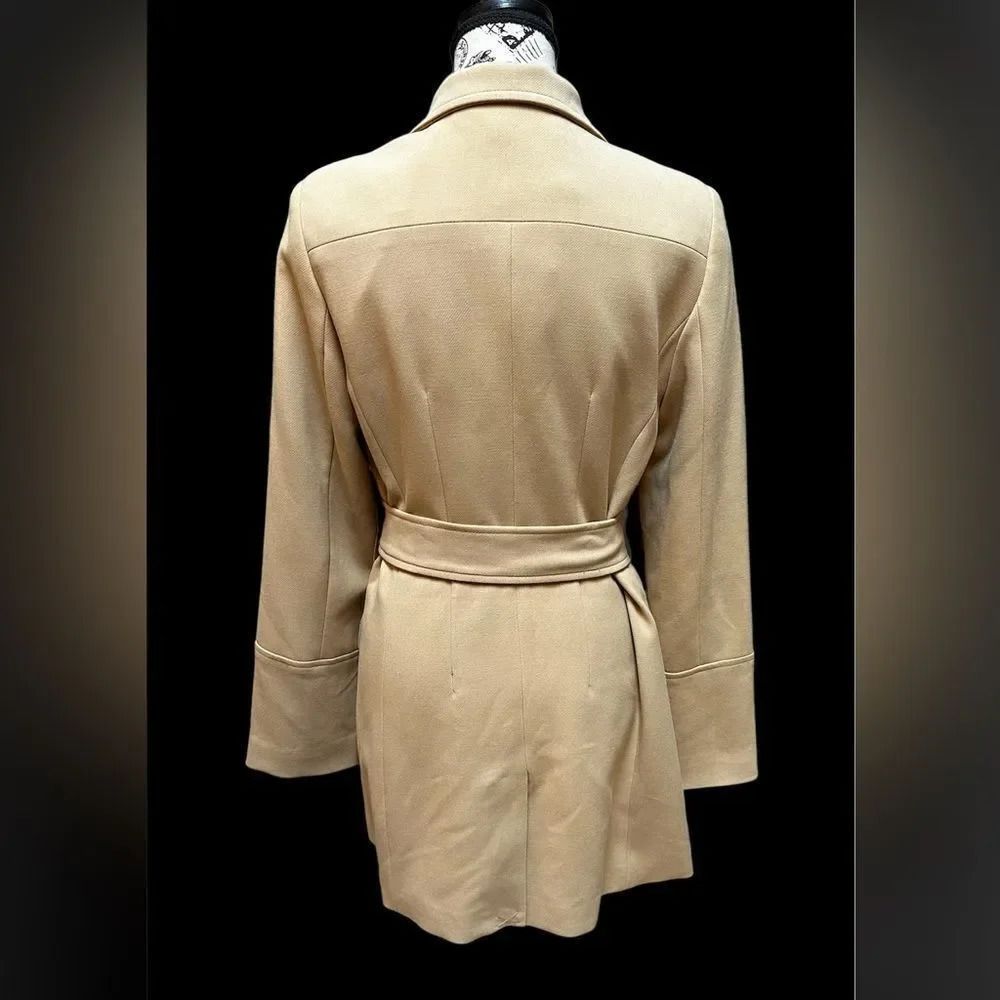 The Limited NWT pea coat with tortoise buttons and matching belt.  Size small - Picture 2 of 5